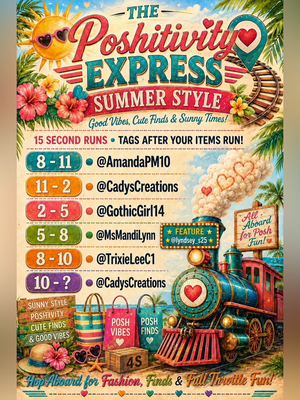 Cadyscreations is LIVE with Poshitivity Express